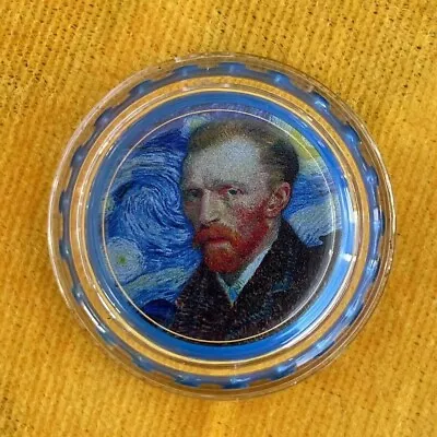 Chad 2022 6g The Van Gogh Bottle Cap Silver Coin，Van Gogh's Self Portrait Coin • $51.90