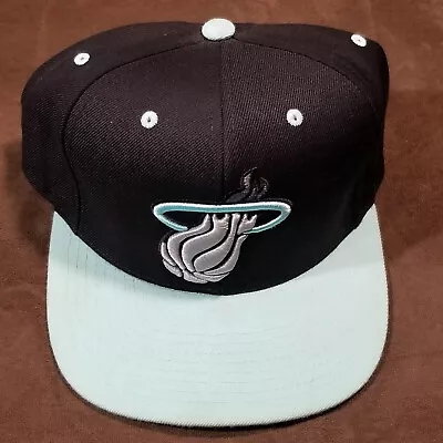 Mitchell & Ness Nostalgia Miami Heat Snapback Light Blue RARE Color • $17.50