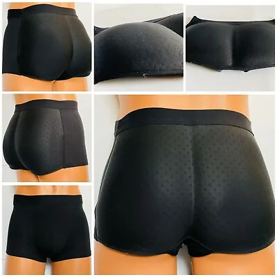 Men's Molded Padded Butt Booster Enhancer Boxer Brief Boyshort Underwear 8108 • $17.95