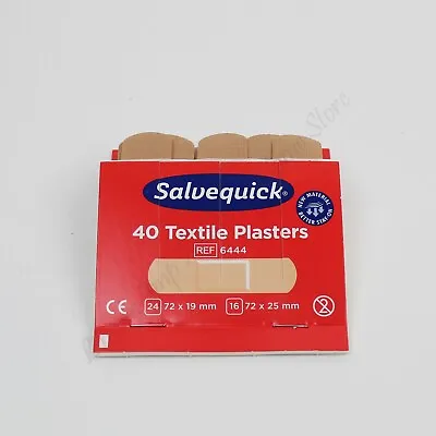 1 Pack Of Cederroth Salvequick Fabric / Textile Plasters. (40) Pilfer Proof. • £8.99