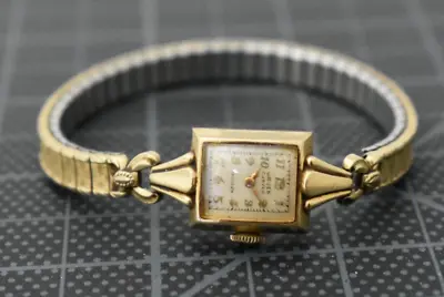 Vintage Gruen Curvex Gold Filled Lady Mechanic Wrist Watch #b4 • $19.95