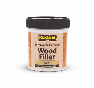 Rustins Acrylic Wood Filler 250ml 5 Shades Fill Holes/dents And Cracks In Wood • £8.50