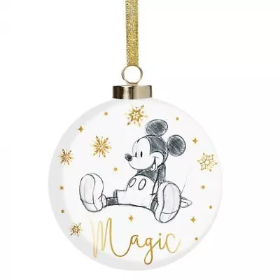 Disney Mickey Collectible Christmas Bauble 10cm • $30.95