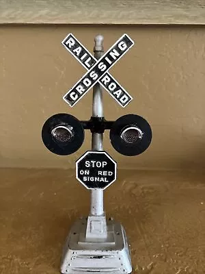 Marx Railroad Crossing Light Sign 1950’s • $12