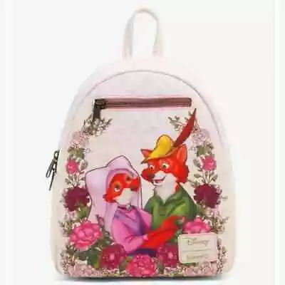 Loungefly Disney Robin Hood & Maid Marian Floral Mini Backpack • $101.16