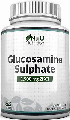 £11.99 • Buy Original Nu Nutrition Glucosamine Sulphate 1500mg 2kcl 365 Tablets Exp 06/2025