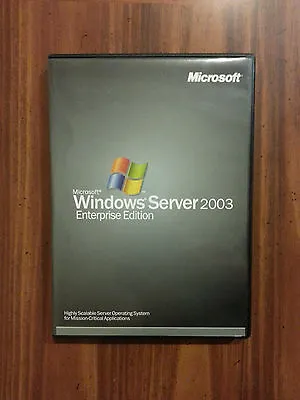 Microsoft Windows Server 2003 Enterprise X86 25 CAL RETAIL Commercial P72-00001 • $169.99