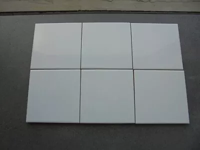 CLASSIC  WHITE  10 X 10cm GLOSS WALL TILES - PACK OF 50 • £34.99