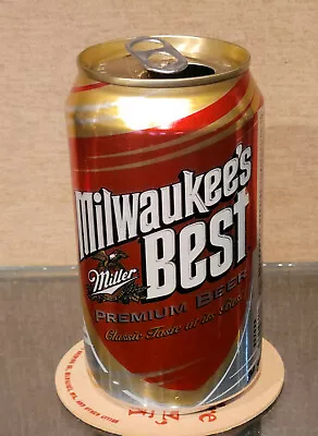 1993 Milwaukees Best Premium Stay Tab Beer Can  Miller Milwaukee Wisconsin Empty • $3