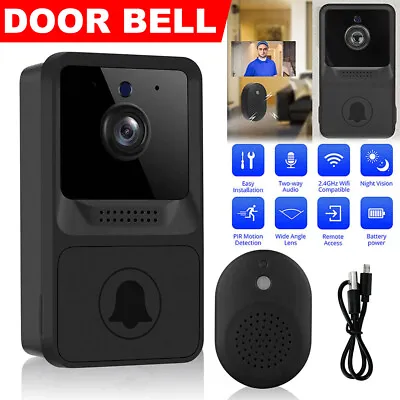 Wireless Ring Doorbell Phone Security Camera WIFI Video Smart Door Bell Intercom • $23.95