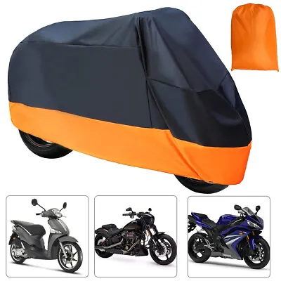 XXL Motorcycle Cover Waterproof For Harley Davidson Outdoor Rain Dust Large Size • $14.29