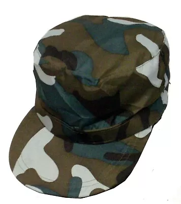 Army Camo Sun Visor Baseball Cap Military Hat Camouflage Fancy Dress Soilder Hat • £3.50