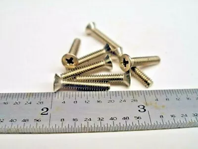 4-40 X 5/8  SCREW FLAT HEAD 82-deg PHILLIPS STAINLESS STEEL - 100 Pcs • $9.65