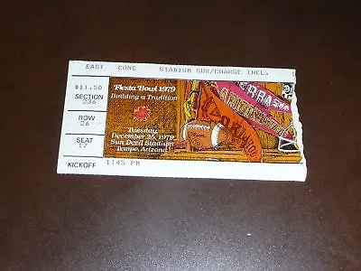 $29.99 • Buy 1979 Fiesta Bowl Ticket Pittsburgh / Arizona Dan Marino
