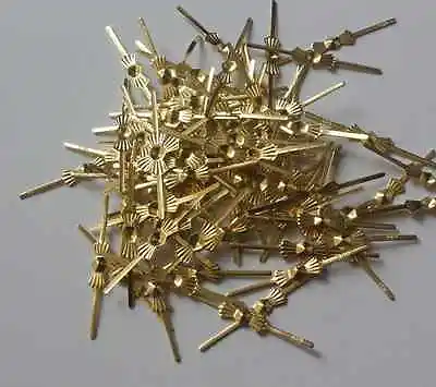 500pcs 25mm Crystal Bead Metal Connector Chandelier Lamp Parts Brass Bowtie Pin • $13.01