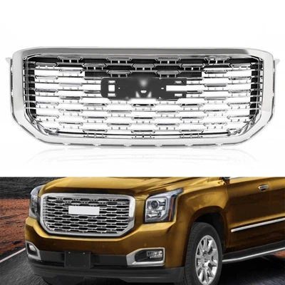 $112.50 • Buy For GMC Yukon/ Yukon XL Denali Style 2015-2020 Front Upper Grille Chrome ABS