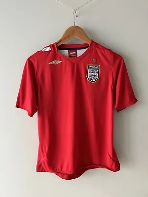 England Away Football Shirt Official T Shirt 2006 Womens UK 12 English Umbro • £11.97