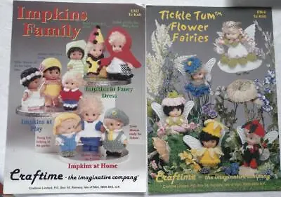 2 Knitting Patterns To Knit Clothes For 4 & 5.1/2 Inch Dolls - Fairy Outfits +++ • £3.99