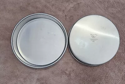 Magic Line Cake Pan Round 9X 2 Professional Heavy Gauge Aluminum-- 2 Pans-- • $20