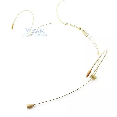 YAM HM8-C4AT-A Double Hook Headset Headworn Mic For Audio Technica Wireless Mic • $27.99