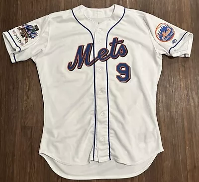 New York Mets 2002 Ty Wigginton Game Worn Used Jersey 40th Anniversary Patch • $909.99