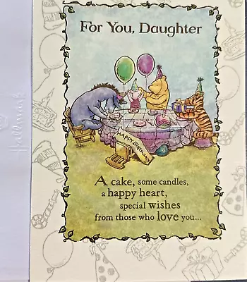 2 Vintage Hallmark Disney Classic Pooh Birthday Greeting Greeting Cards • $6