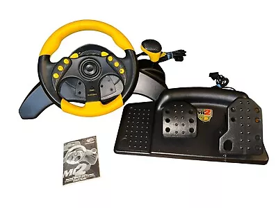 🔥 Mad Catz Universal MC2 Racing Wheel Controller W/ Foot Pedals PS1 PS2 XBOX 🔥 • $65