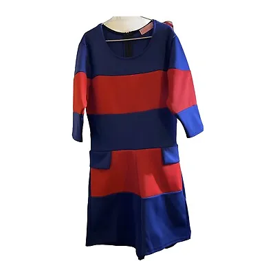 Ladies Jumpsuit Playsuit Size Uk 8 Romper Red Blue Casual Party Shorts • £8.53