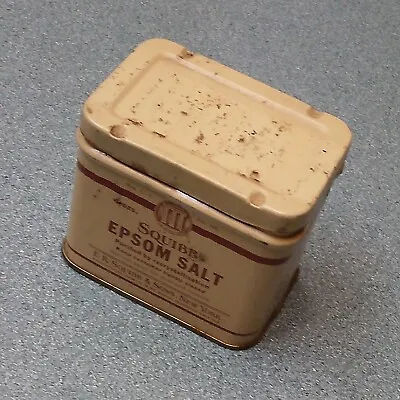Vintage Squibb Epsom Salt Tin • $12