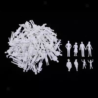 Lots 20 1:25 Scale White Miniature Figures Park Layout Sand Table Decor • £9.46