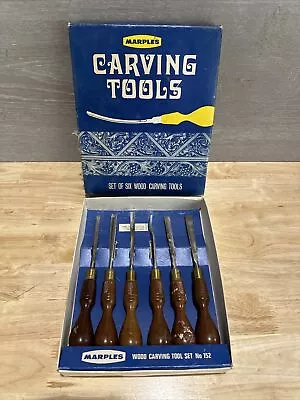 MARPLES No. 152 Carving Chisels SET Of 6 In Original Box - Early Quality • $59.99