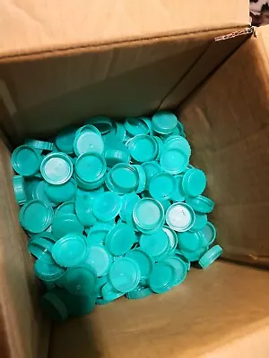 500 Green Plastic Milk Bottle Tops Lids Caps • £9.99