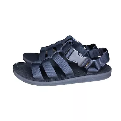 TEVA Original Dorado Sandals Mens Size UK 10 US 11 Black Beach Gladiator Strap • £29.99