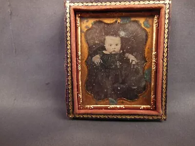 Ninth 1/9 Plate Daguerreotype Of Small Child (lot 123) • $59.99