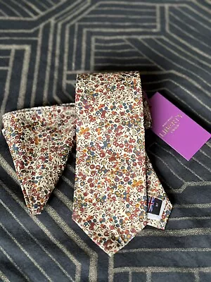 Van Buck Limited Edition  Tie And Handkerchief - Liberty Of London Fabric • £11