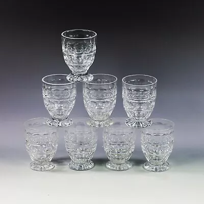 $180 • Buy Vintage Val St. Lambert Blarney Cut Clear Crystal Aperitif Glass Cordial Tumbler
