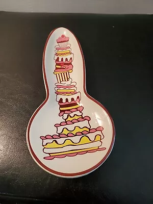 Gorham Merry Go Round Pat-A-Cake Cupcake Ceramic Spoon Rest Pre-owned Sweets  • $19.99