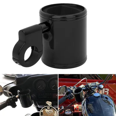 Motorcycle Cup Holder 7/8  & 1  Handlebar Drink Holder For Harley Universal • $18.99