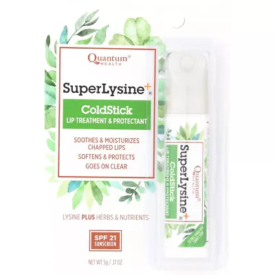 Quantum Health Super Lysine Plus Coldstick Lip Treatment Protectant 0.17 Oz • $13.18