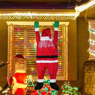 $12.99 • Buy Christmas Hanging Santa Claus Decoration Yard Climbing Xmas Party Indoor Outdoor