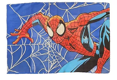 VINTAGE 2001 Marvel Ultimate Spiderman In The City Pillowcase 30 X20.5  EUC • $12