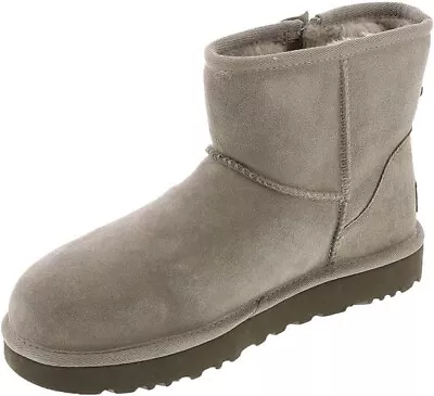 NIB UGG Women's Classic Mini Bailey Zip In Smoke Plum - Size 6 • $89.87