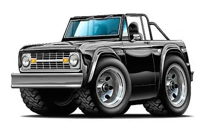 Wall Decal Compatible With 1966 Ford Bronco Convertible Car Boys Room Garage • $25.99