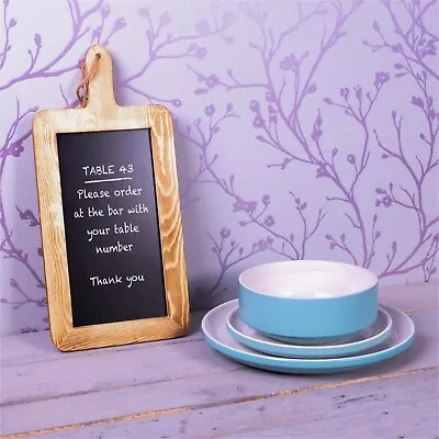 Freestanding/Hanging Paddle Chalkboard Double Sided Bar Menu Restaurant • £9.99