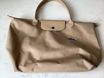 Longchamp L1899 619 841  Beige Tote Bag  Nylon Long Handle Women’s Tote • $49.99