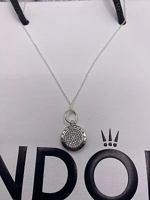 ALE S925 Genuine Silver Pandora Signture Pendant Necklace Gift • £6.50