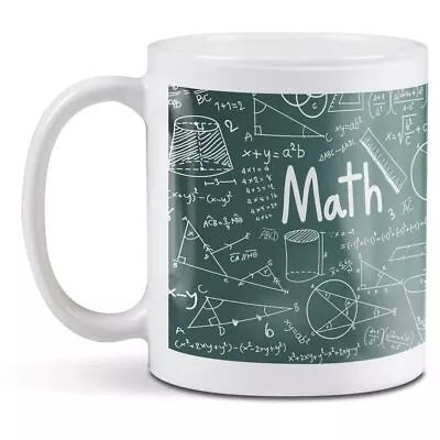 White Ceramic Mug - Maths Chalkboard Teacher Student #14464 • £8.99