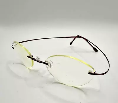 MARCHON Airlock 2 Red Titanium Rimless Hingeless Eyeglasses Frames 720 42 150 • $32.88