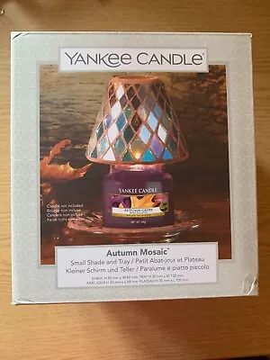 Yankee Candle Autumn Mosaic Small Shade & Tray Brand New • £9