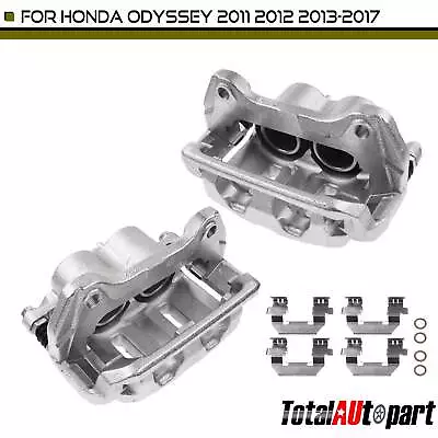 2x Brake Caliper W/Bracket & Metal Piston For Honda Odyssey 2011-2017 Front Side • $127.99